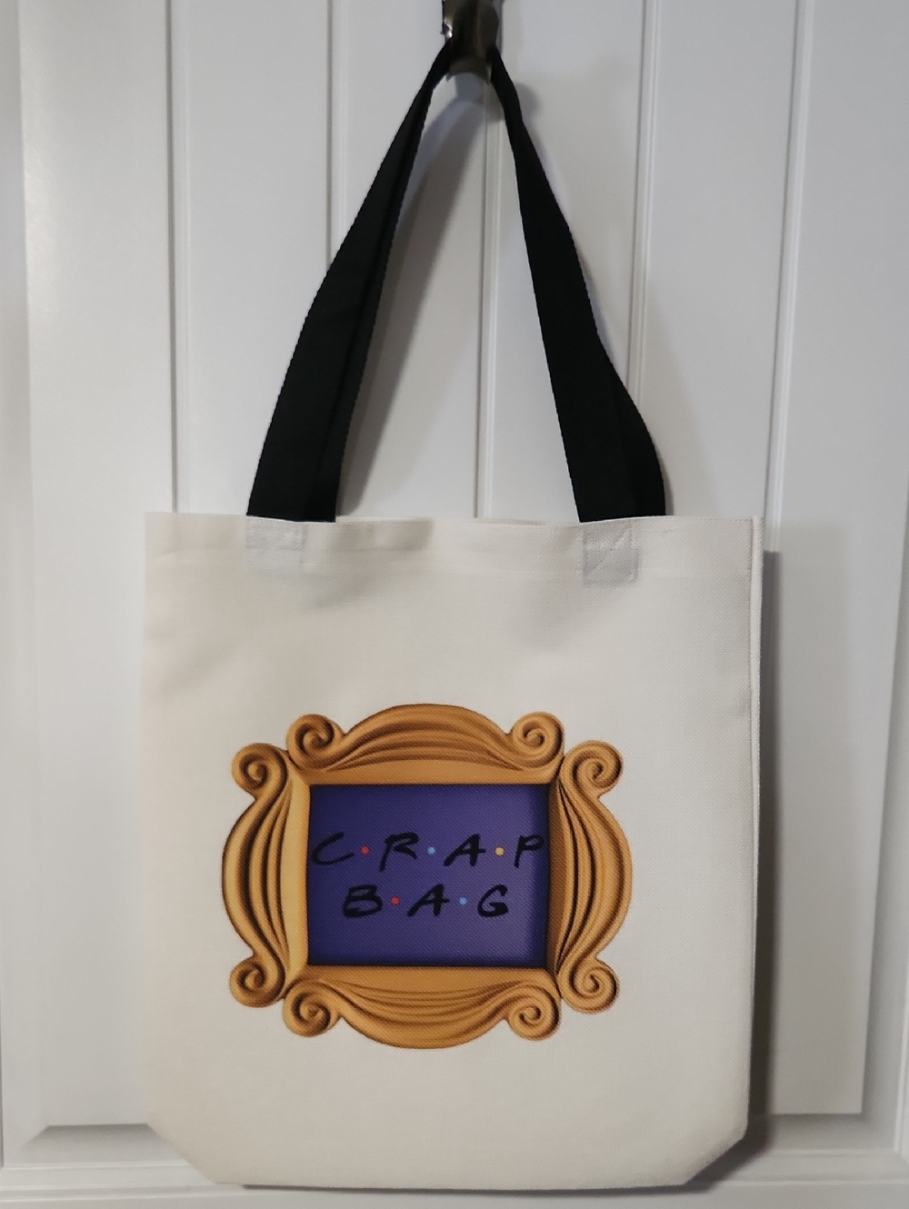 The One With The Friends CRAP BAG Canvas Tote Bag HANDMADE original